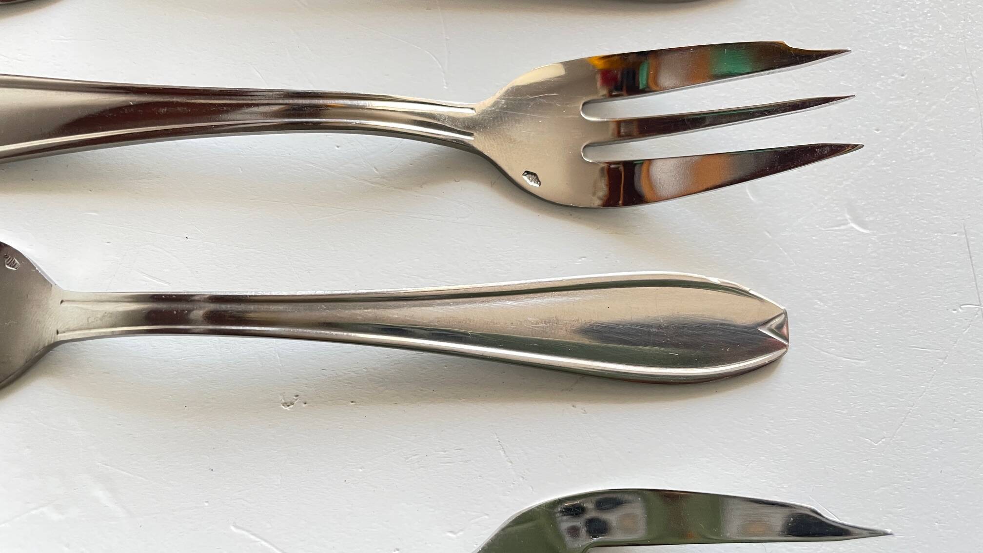 12 Fourchettes à DESSERT Inox Vintage