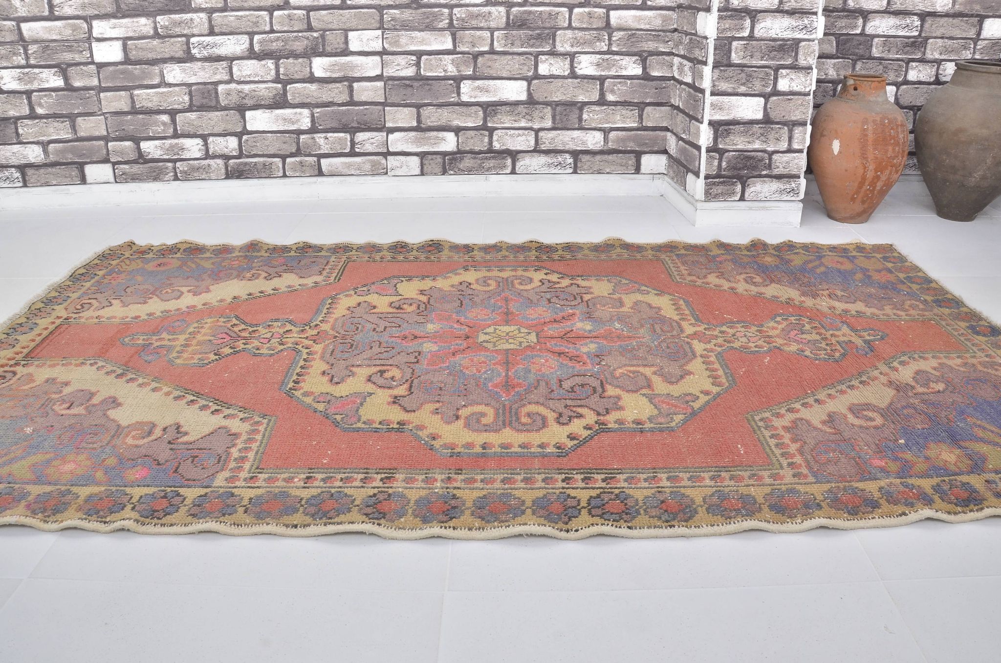 Tapis tribal vintage Oushak sku m67