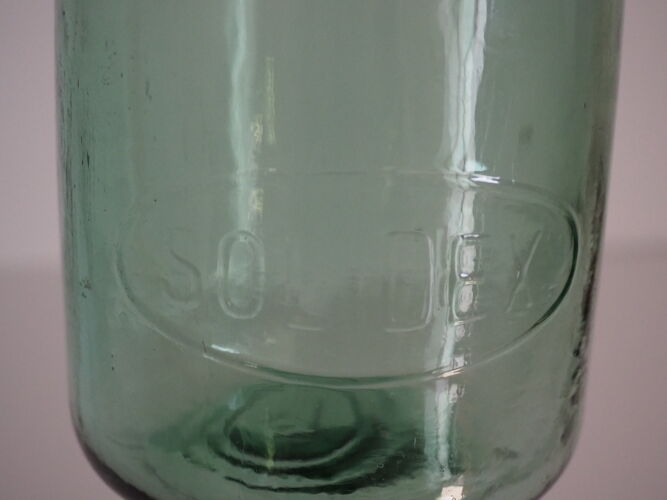 Bocal de conserve en verre « solidex » de couleur verte