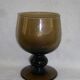 Set of eight glasses bulled on vintage foot
