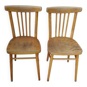 2 chaises claire de bistrot - tchecoslovaquie