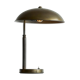 Bauhaus style table lamp in patinated brass from the 1930s.