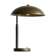 Bauhaus style table lamp in patinated brass from the 1930s.