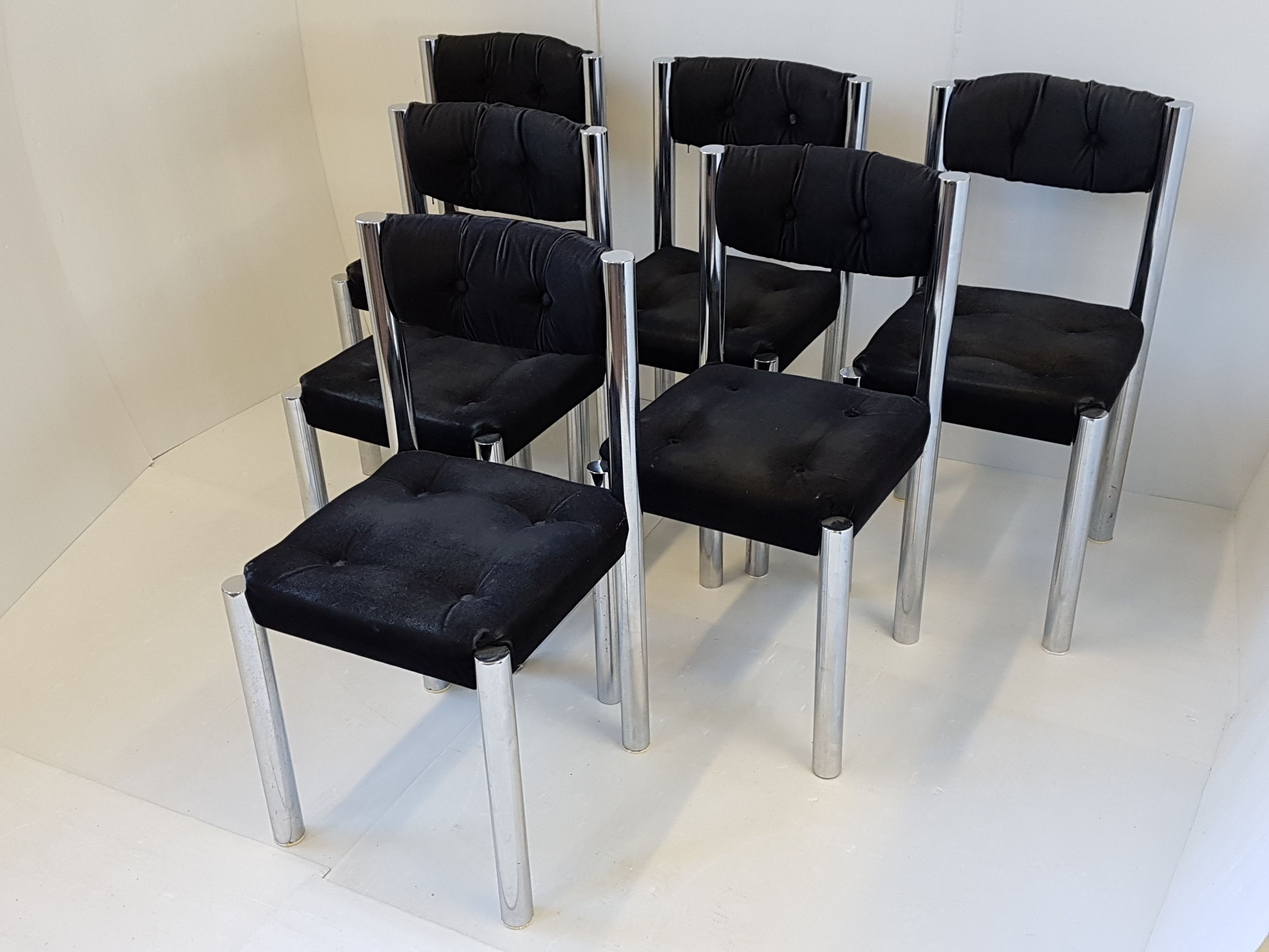Set of 6 chairs Italian 1970