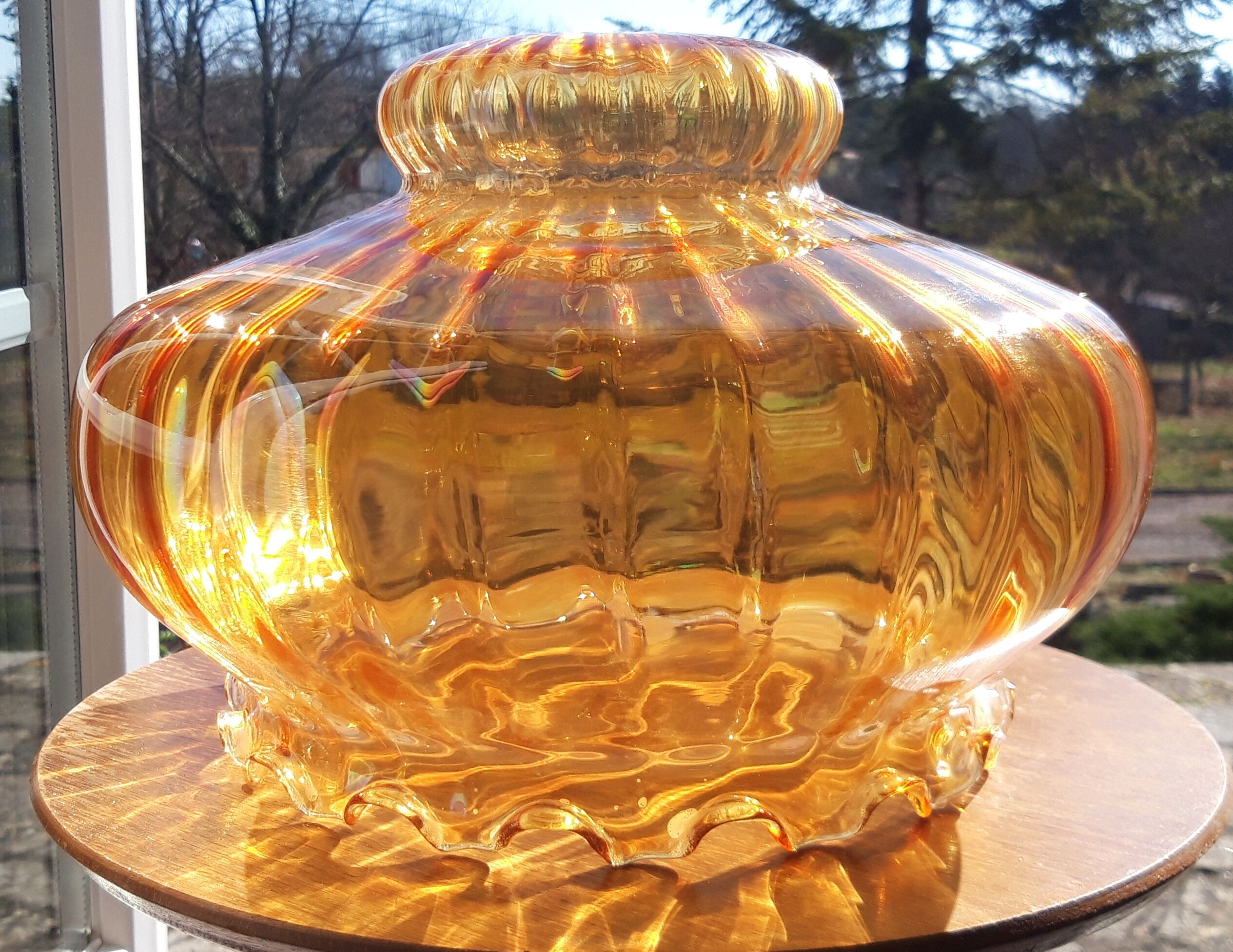 Vintage glass lampshade