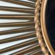 Sun Mirror Chaty Vallauris in gilded metal 1950s/60s