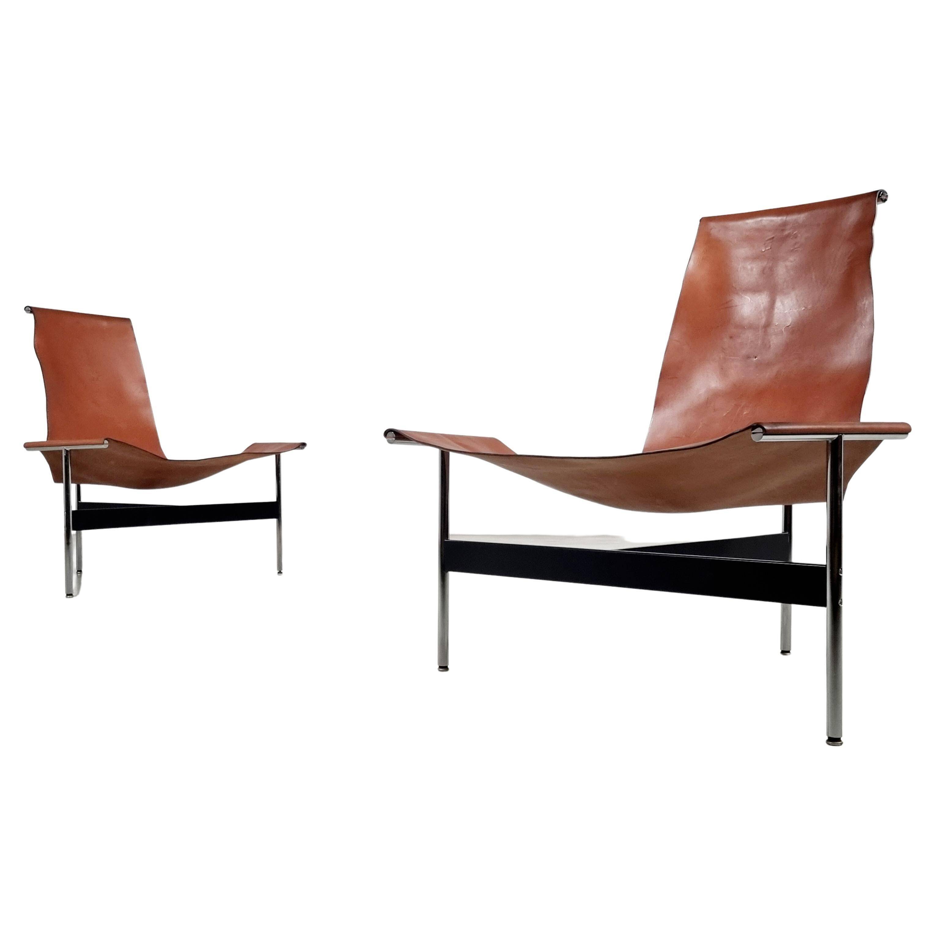 'T3LC' armchairs by Katavolos, Littell and Kelley for Laverne International, 1950s.