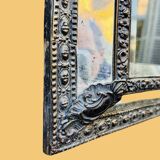 19th century wall mirror with parecloses