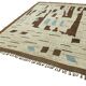 Handwoven Tribal One of a Kind 274 cm x 378 cm Beige Wool Carpet