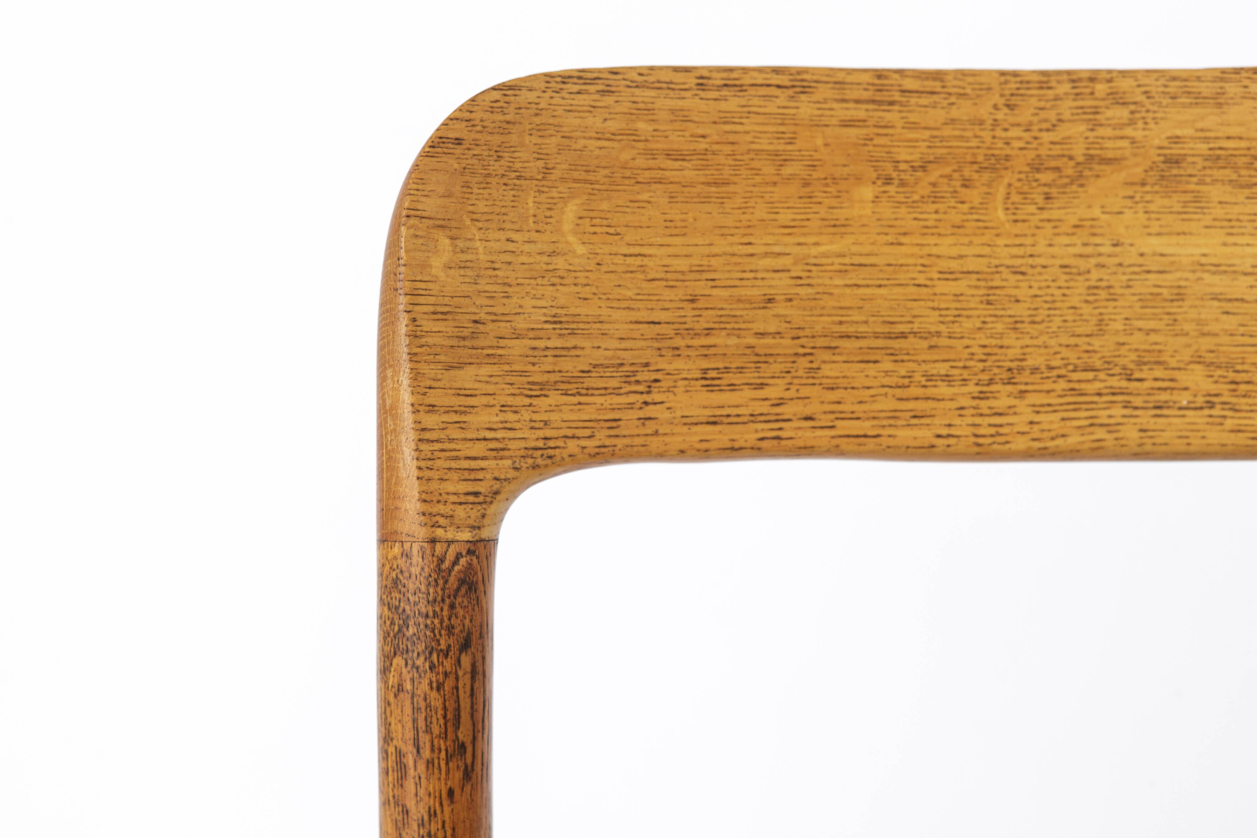 Niels Otto Møller Model 75 Oak Dining Chair, 1950s Danish Mid-Century Moder