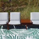 Modular 3-seater sofa + a teak coffee table by Karl SØrlie & SØnner