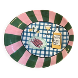 Large artisanal oval plate