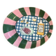 Large artisanal oval plate