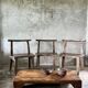Large old teak chair or armchair H84 L60