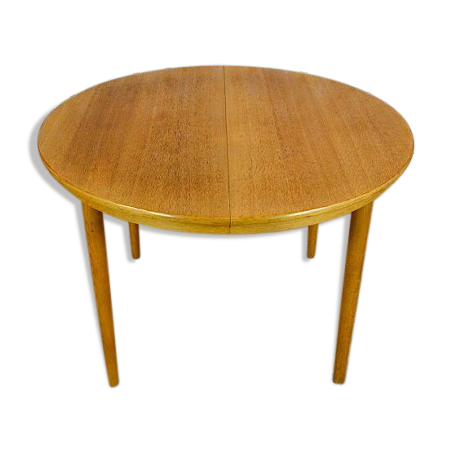 HAY Table ronde Loop Stand, 120 cm, bleu profond - chêne laqué | Finnish Design Shop