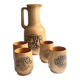 Stoneware set for cold drinks Poland 1970s