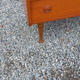 Scandinavian style 4-drawer teak chest of drawers, 1970s