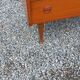 Commode en teck 4 tiroirs de style scandinave, années 70