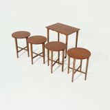 Teak Nesting Tables by Poul Hundevad for Novy Domov 1960s