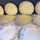 Suite of 11 flat plates iron earth