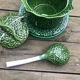 Cabbage slip tureen