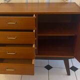 Vintage sideboard with compass feet