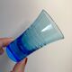 Set of 6 colored and engraved design shot glasses 60s-70s