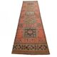 3x11 Vintage Terracotta Oriental Pattern Turkish Runner Rug, 89x342Cm