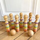 Wooden bowling game