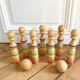 Wooden bowling game