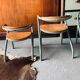 Lot de 4 chaises enfant en bois & métal