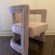 Fauteuil rose poudré