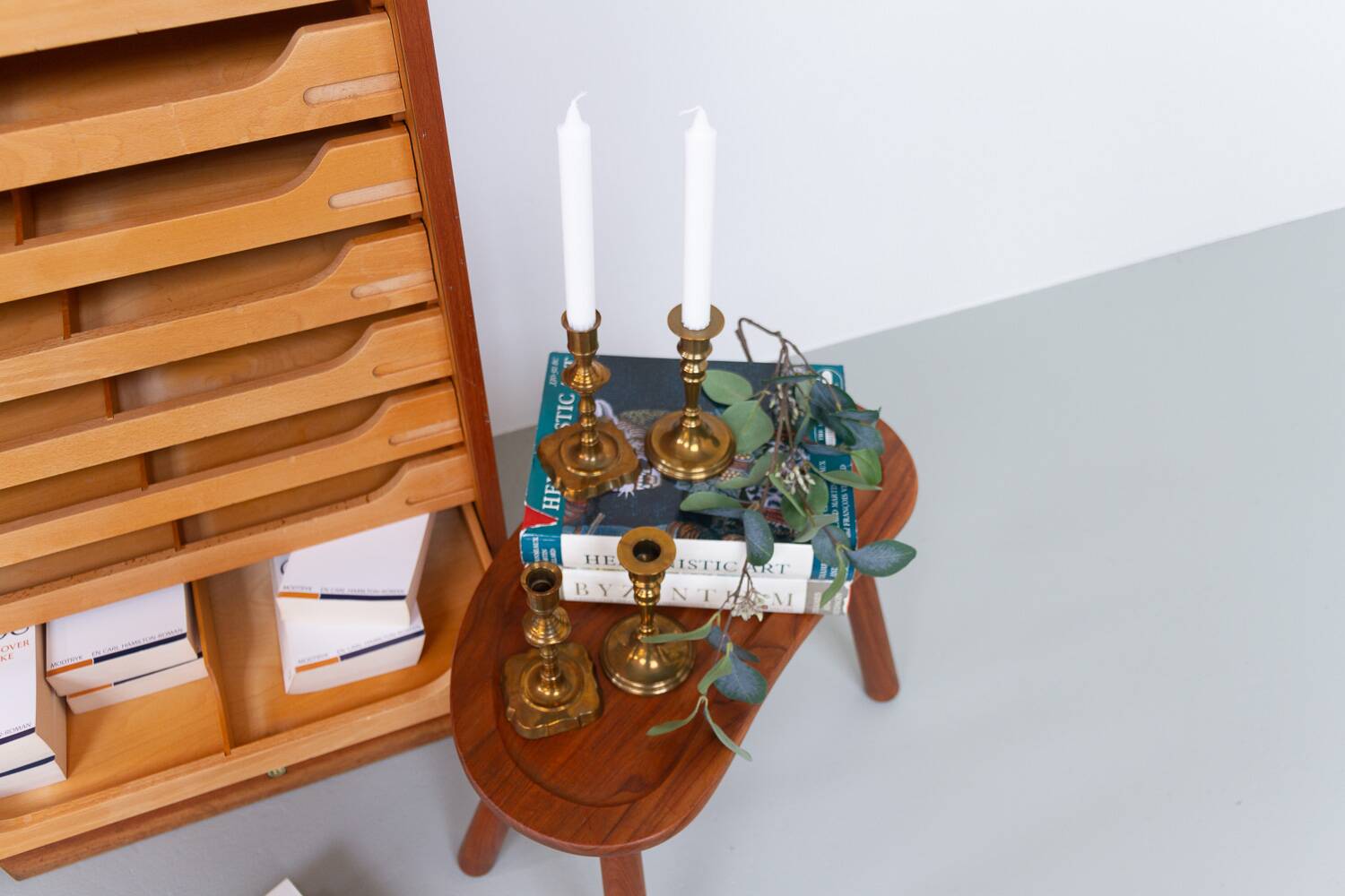 Vintage Danish Malm Candleholders, 1950s, Set of 4