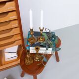 Vintage Danish Malm Candleholders, 1950s, Set of 4