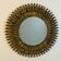 Mirror Sun round double sheets in wrought iron Italian 50'S
