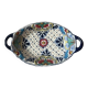 Vintage hand-painted Talavera Mexican ceramic oval plate