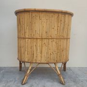 Vintage rattan bamboo bar 1950s