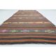 1970s  Turkish Oushak Handmade Wool Cotton Orange Runner Rug 125x376