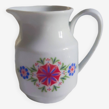 Pitcher rieber bavaria colorful floral pattern