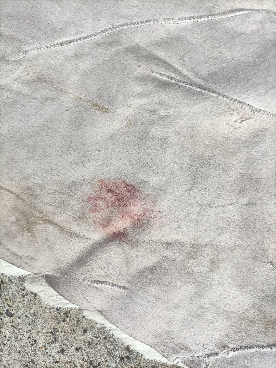 Tapis peau de bête rétro