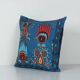 Vintage embroidered cushion cover 51x51 cm