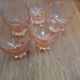 5 glasses with rosaline liqueur