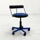 Chaise de bureau ajustable bleu de Bieffeplast, 1980