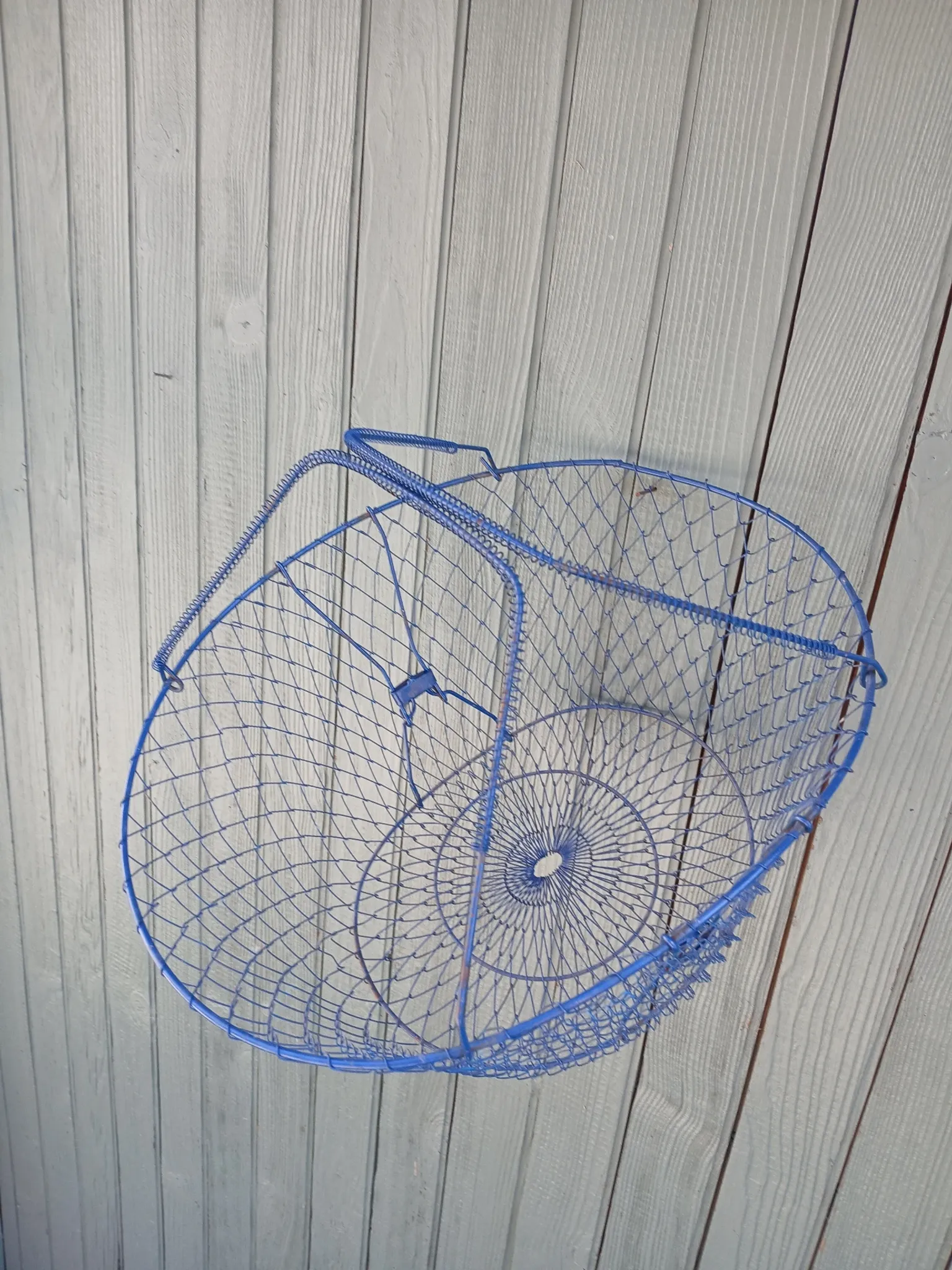 Grand panier de pêche ou récolte ancien 