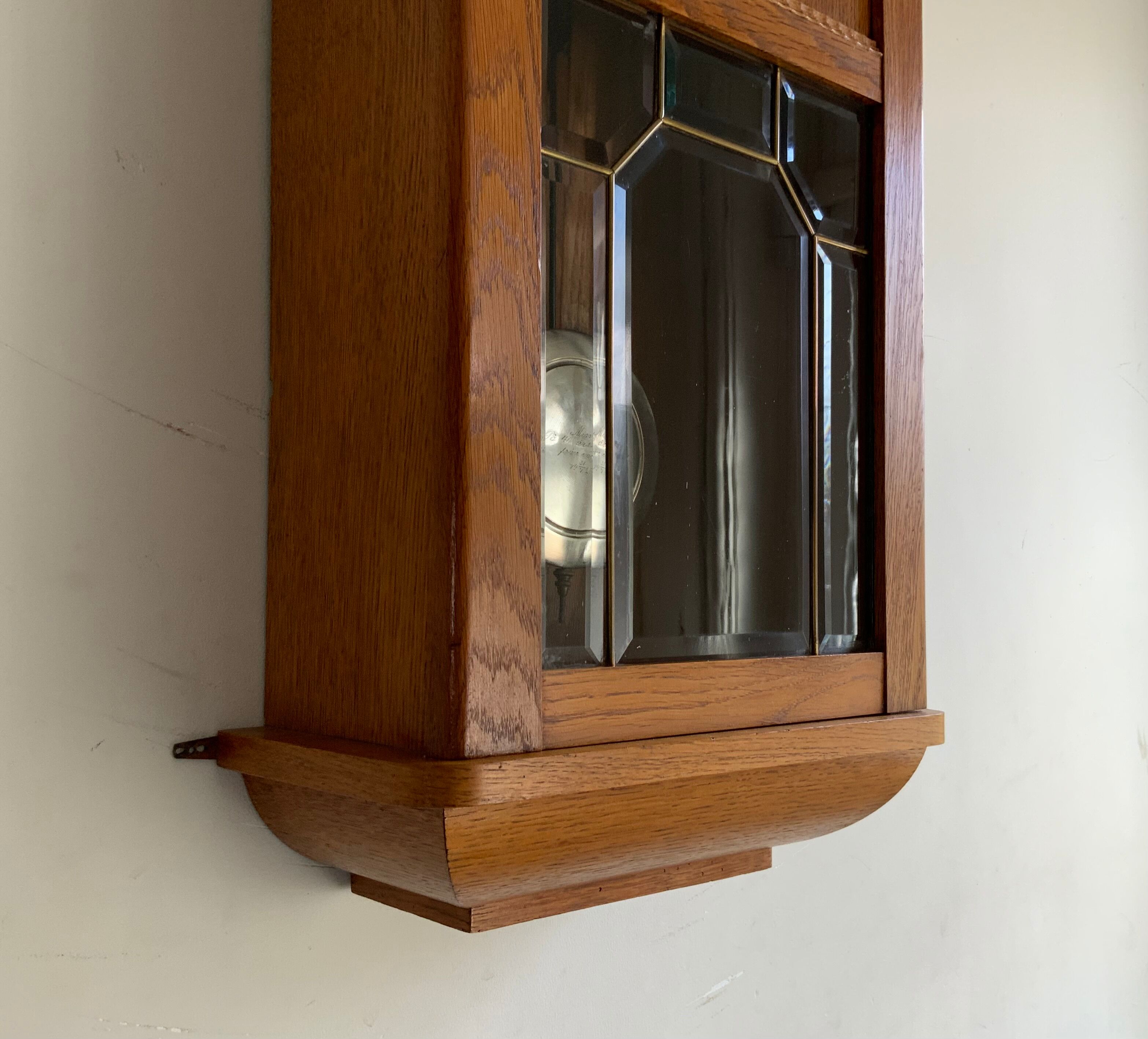 Art Deco Gustav Becker Oak Wall clock 1920s