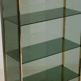 1960's glass and brass library