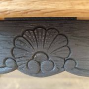 Regence style table in solid oak