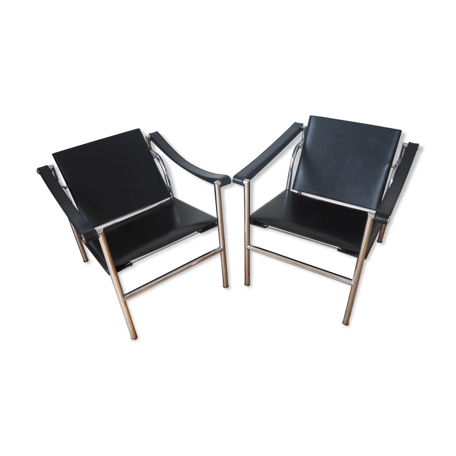 Paire de fauteuils LC1 par Le Corbusier