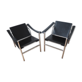 Pair of LC1 armchairs by Le Corbusier