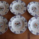 Set of 6 Longwy plates model Rouen